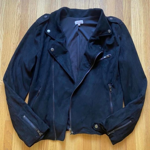 Vintage Black Biker Jacket by Pixley Excellent Condition - Picture 4 of 4